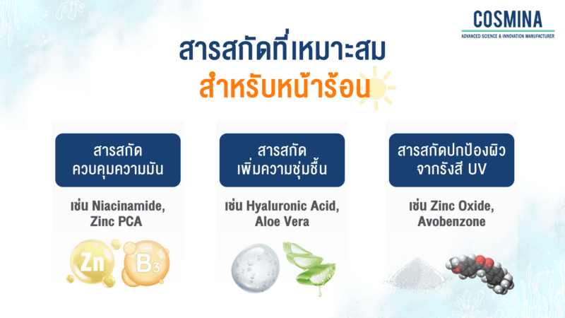 สรสกัดครีมกันแดด