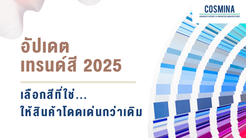 อัปเดตเทรนด์สี 2025