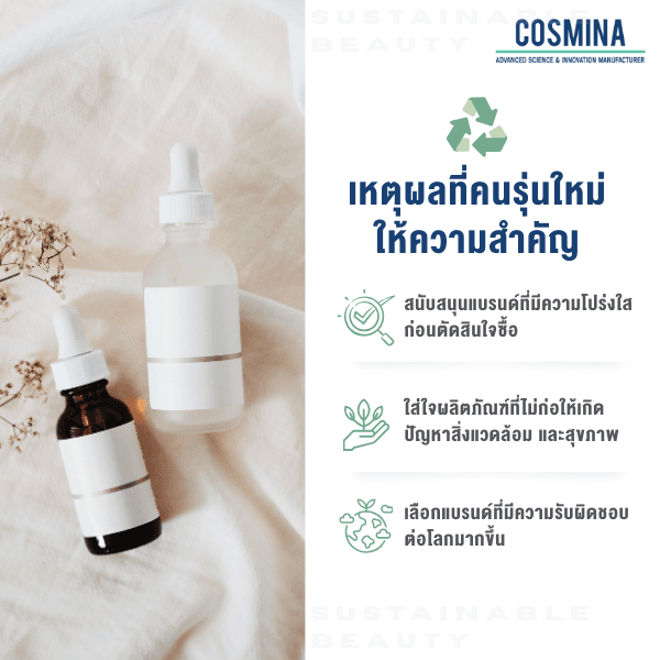 เหตุผลที่คนรุ่นใหม่ ให้ความสำคัญ