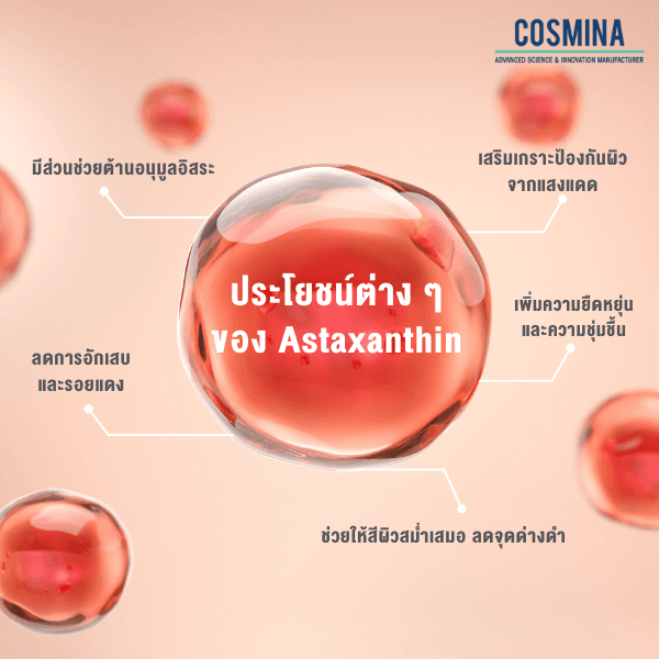 ประโยชน์ต่าง ๆ ของ Astaxanthin