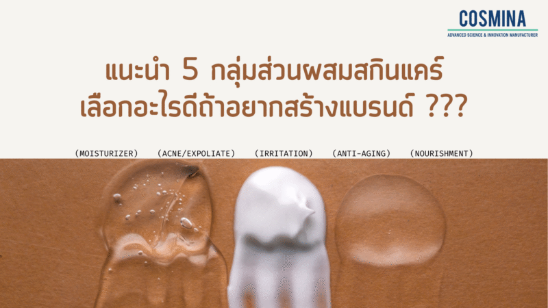 ส่วนผสมสกินแคร์