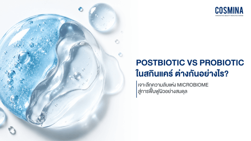 Postbiotic vs Probiotic ในสกินแคร์