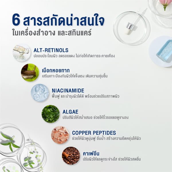 6 สารสกัดน่าสนใจ ในธุรกิจเครื่องสำอาง และสกินแคร์